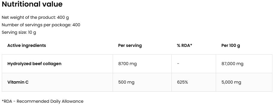 Collagen + Vitamin C blackcurrant 400g