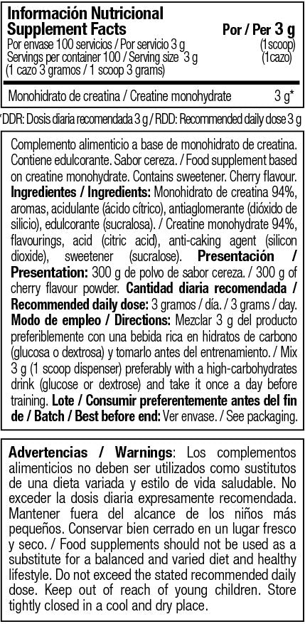 ONE RAW – Kreatin 300g Neutral Flavour