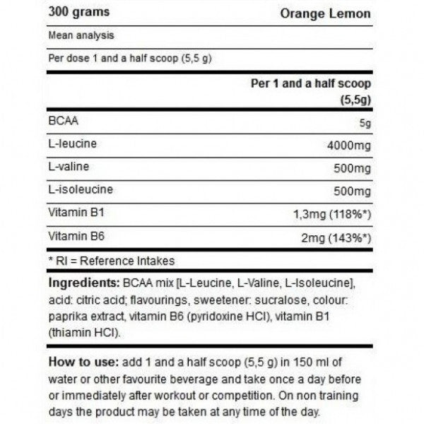 Yamamoto BCAA 8:1:1 – Orange Powder