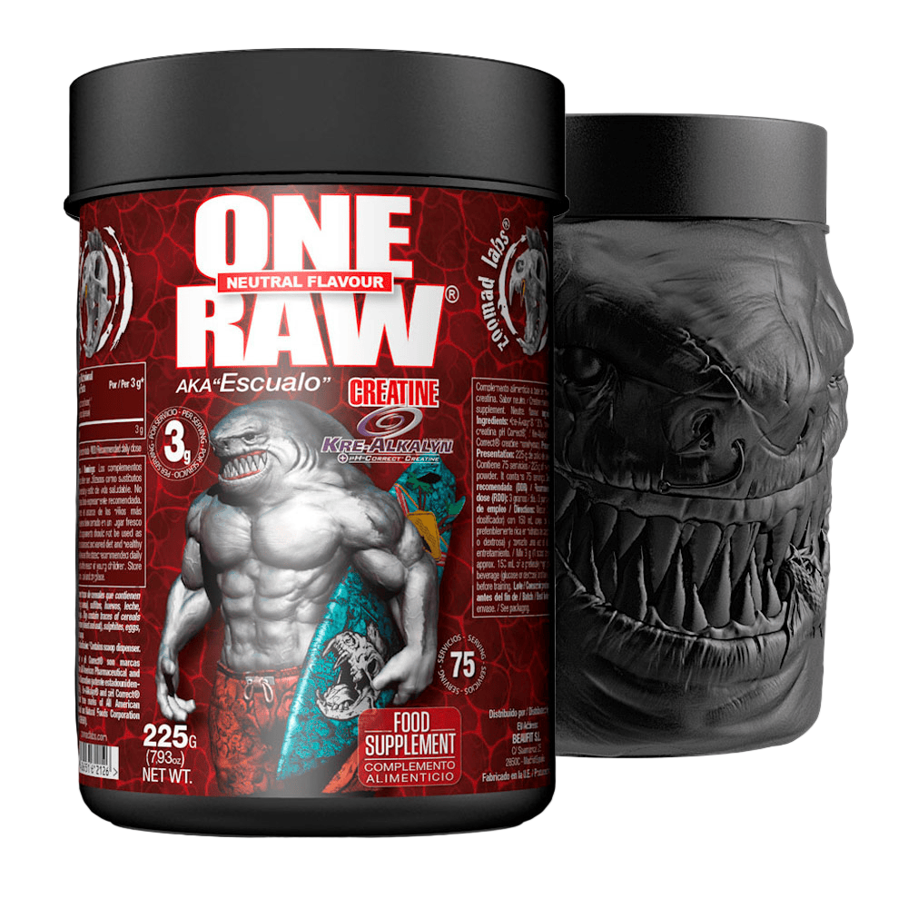 ONE RAW Kre-Alkalyn Kreatin Monohidrat 225g Neutral Flavour