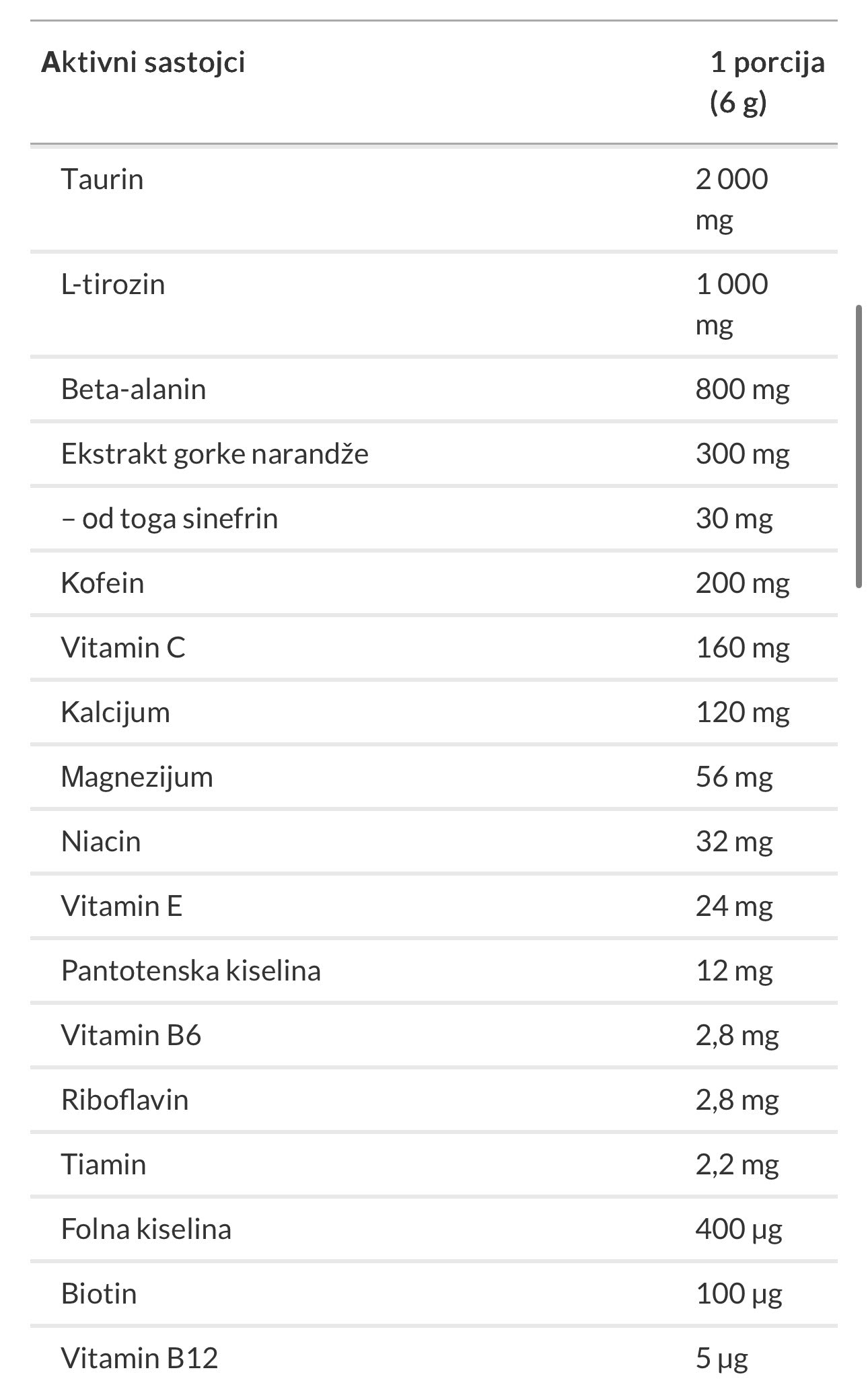 6PAK Craze 240g Banana Cherry preworkout/reaktor