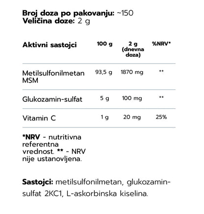 Ostrovit MSM plus Professional Vitamins Line - 300g