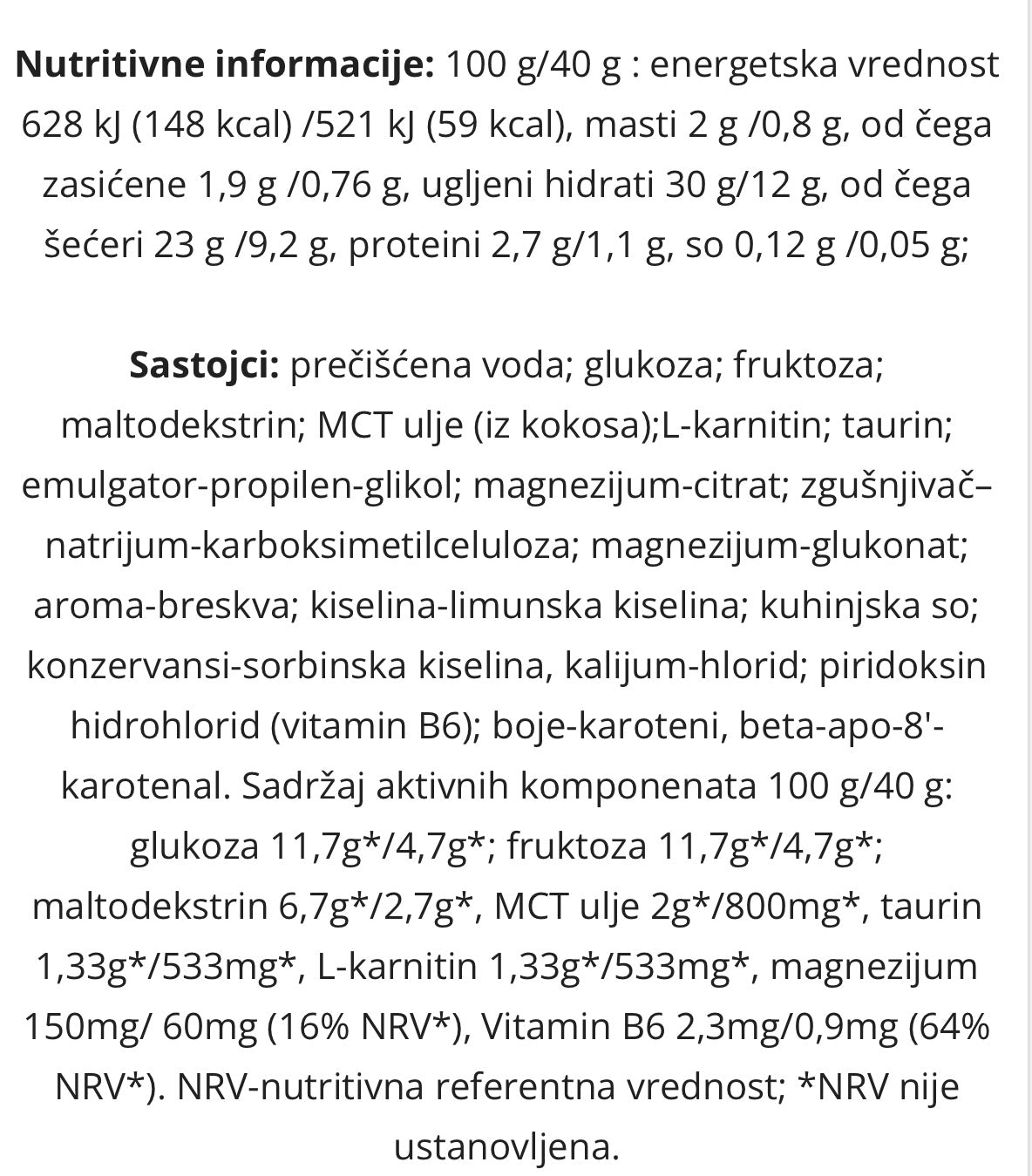 BioTechUSA Gel Energy Pro 40g limun