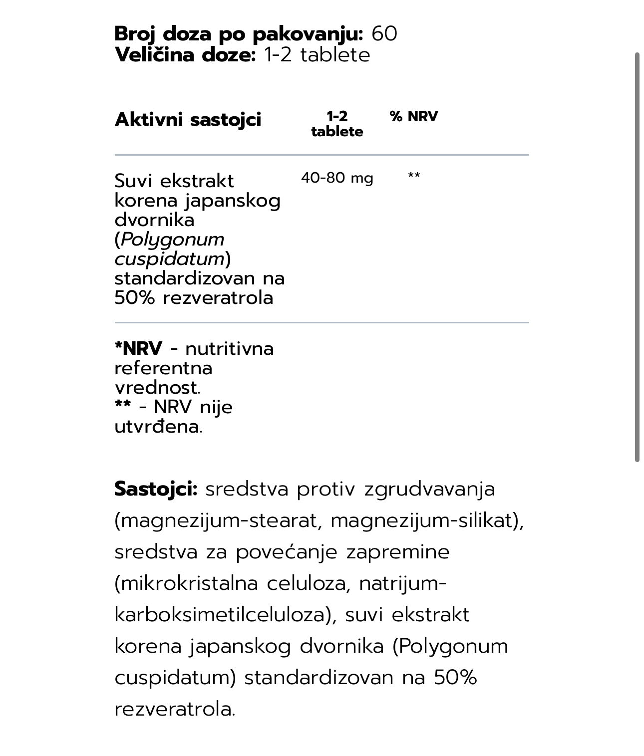 HAYA LABS Resveratrol 40mg (60tablets)