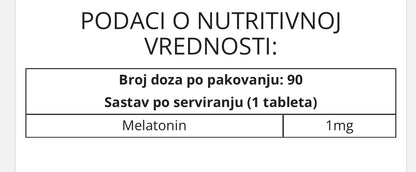 BioTechUSA Melatonin 1mg 90tab