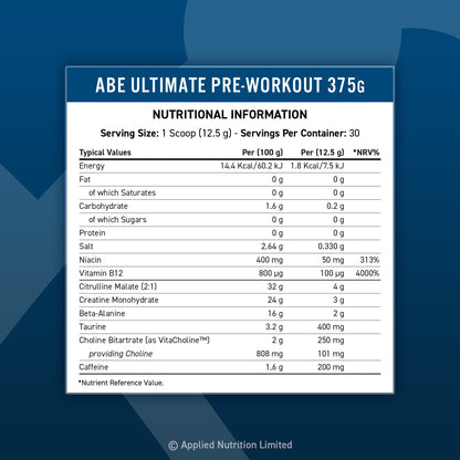 Applied Nutrition ABE preworkout 375g Visnja-KOLA,
