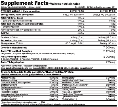 AMIX Protein Beef 1kg COKOLADA