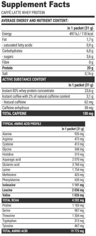 Extrifit Protein caffe latte 80 31g