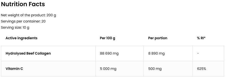 Collagen + Vitamin C raspberry 200g