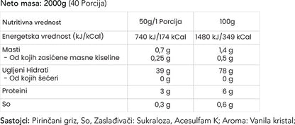 Basic Cream of Rice – Pirinčani griz (2kg)