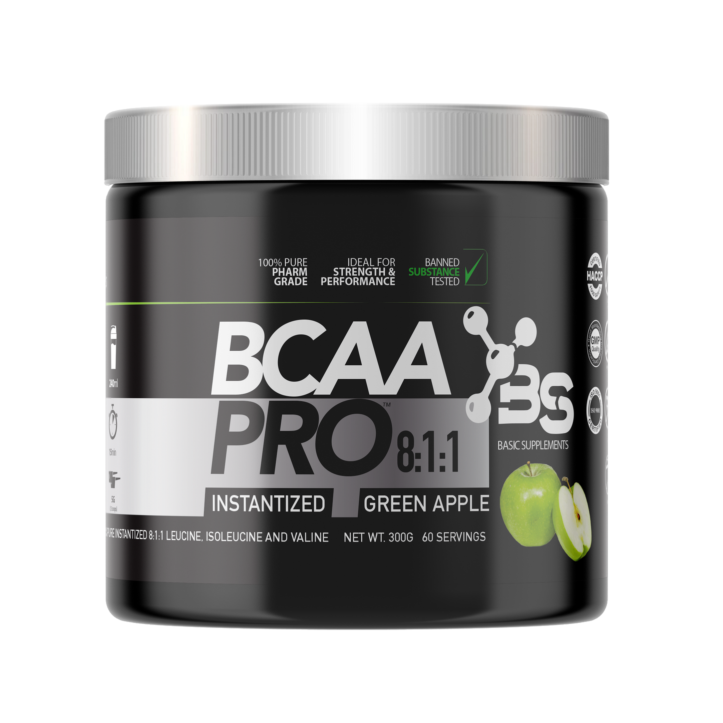 Basic PRO BCAA 8:1:1 Green Apple