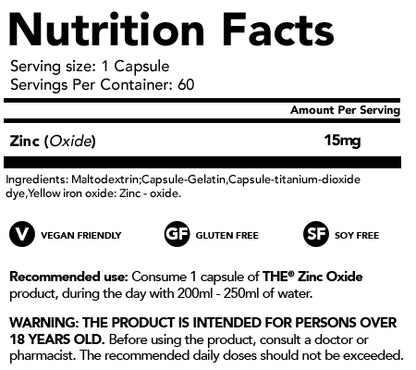 THE Nutrition Cink 60 caps