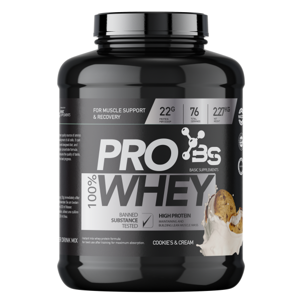 Basic PRO Whey – Cookies & Cream (2.27kg)