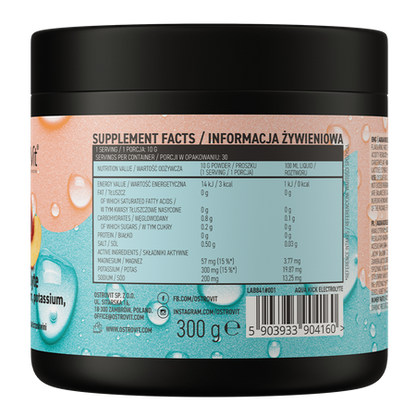 Aqua Kick Electrolyte - Peach (300g)
