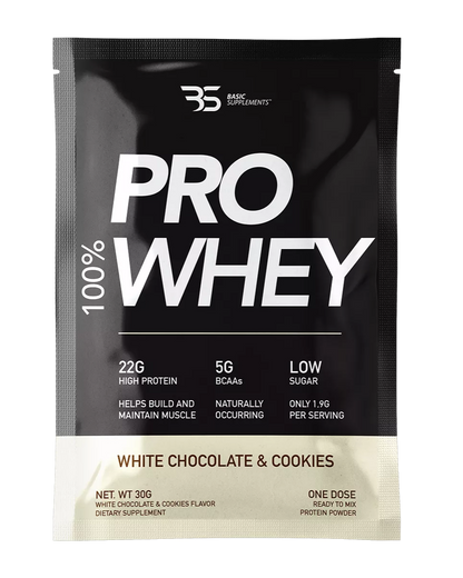 Basic PRO Whey – White Chocolate & Cookies (30g)